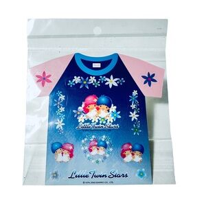 Vintage Sanrio Little Twin Stars KIki & Lala T-Shirt Shape Sticker Set 2003 Y2k